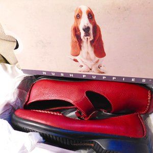 Hush Puppies Concord Red Mary Jane Loafers Size Women's 9.5